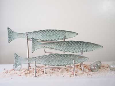 BG-312B_Barracuda fish on metal stand